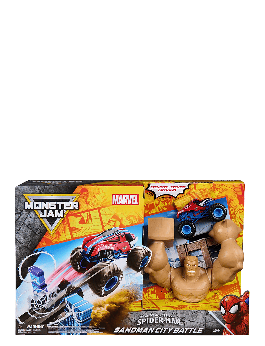 Monster Jam - Monster Jam 1:64 Marvel Spiderman Playset - lekset - multi - 0