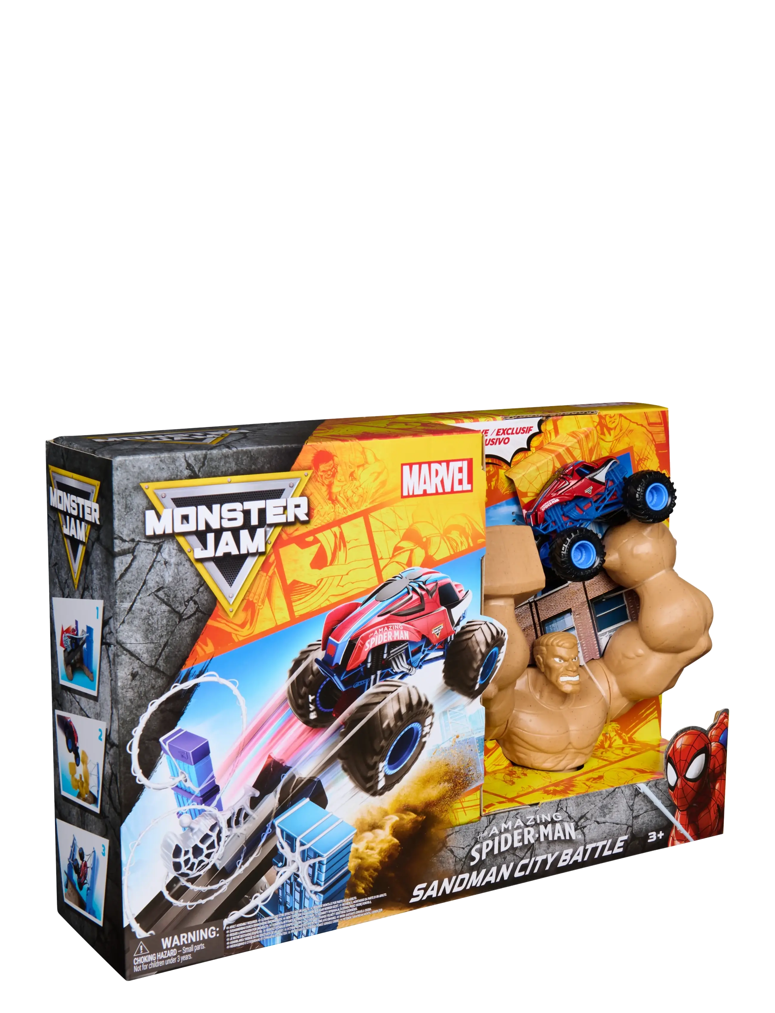 Monster Jam - Monster Jam 1:64 Marvel Spiderman Playset - lekset - multi - 2