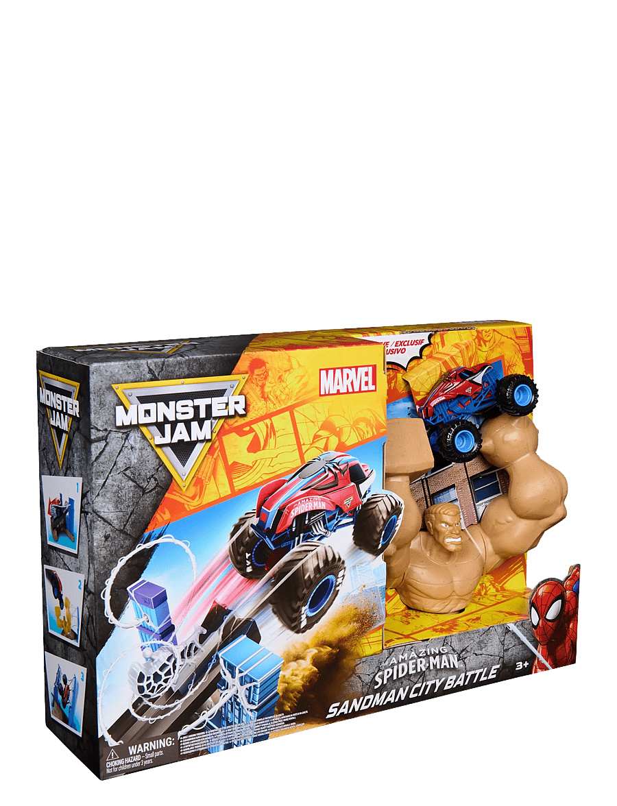Monster Jam - Monster Jam 1:64 Marvel Spiderman Playset - lekset - multi - 2
