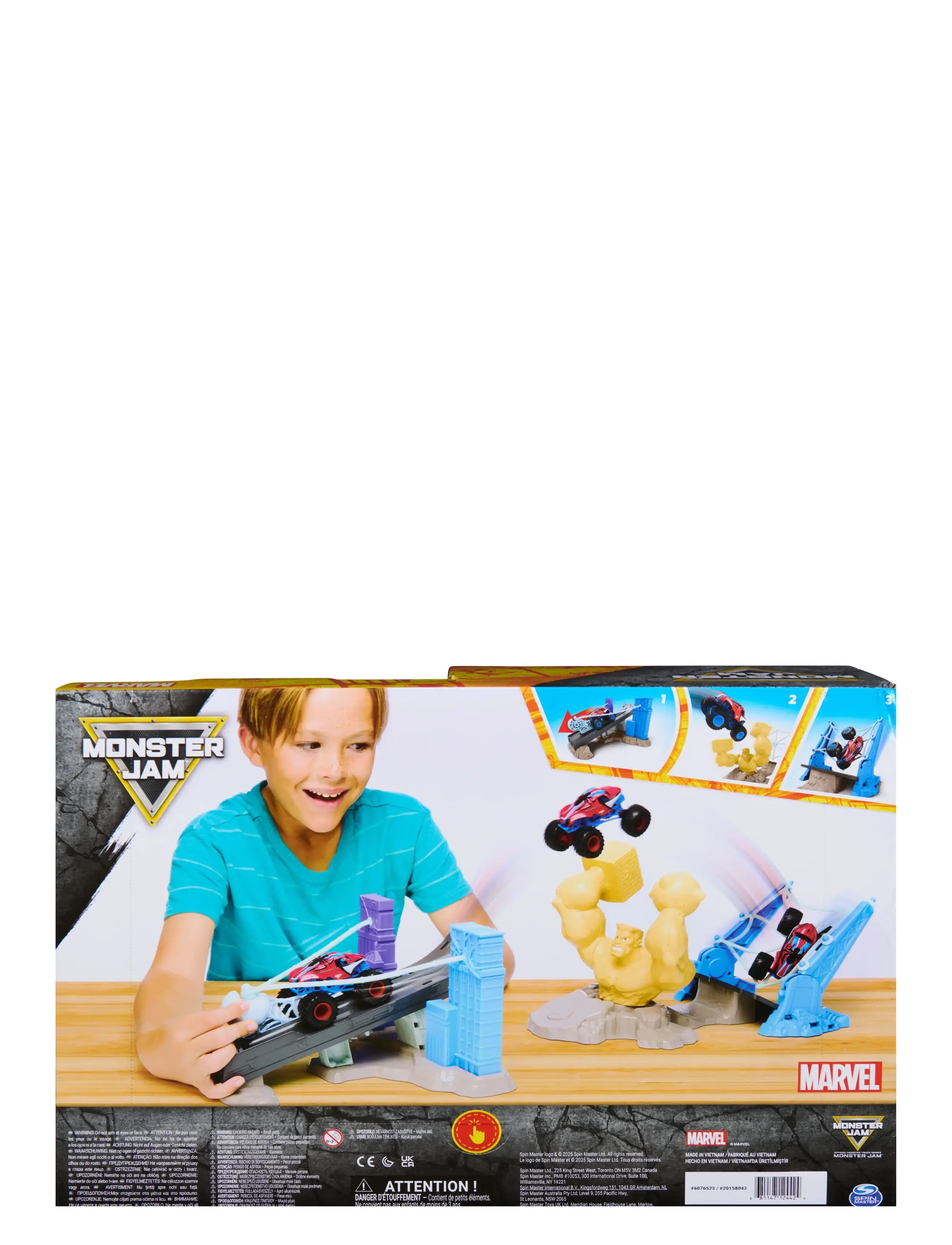 Monster Jam - Monster Jam 1:64 Marvel Spiderman Playset - lekset - multi - 3