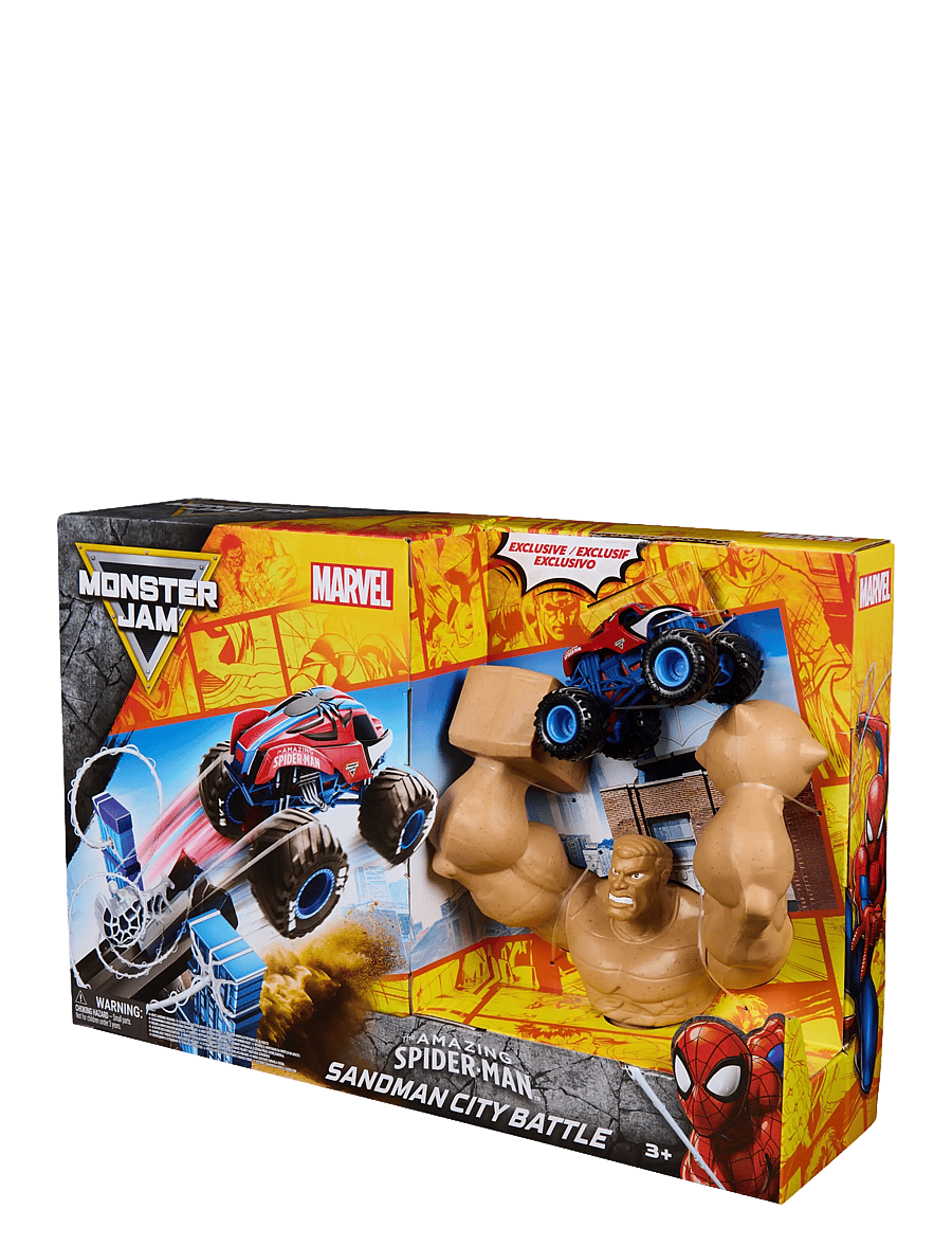 Monster Jam - Monster Jam 1:64 Marvel Spiderman Playset - lekset - multi - 4