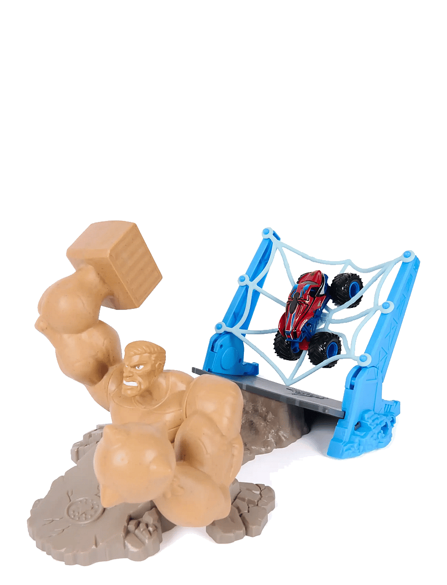Monster Jam - Monster Jam 1:64 Marvel Spiderman Playset - lekset - multi - 5