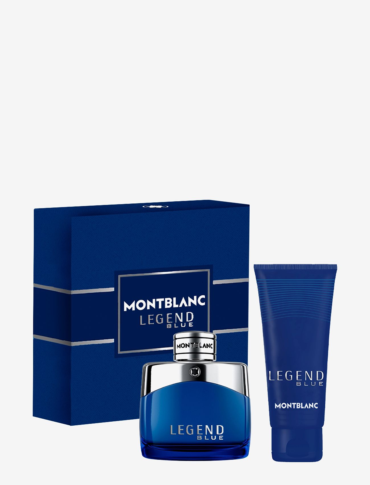 Montblanc - GIFTSET LEGEND BLUE  EDP 50 ML + SG 100 ML - til ham  - clear - 0