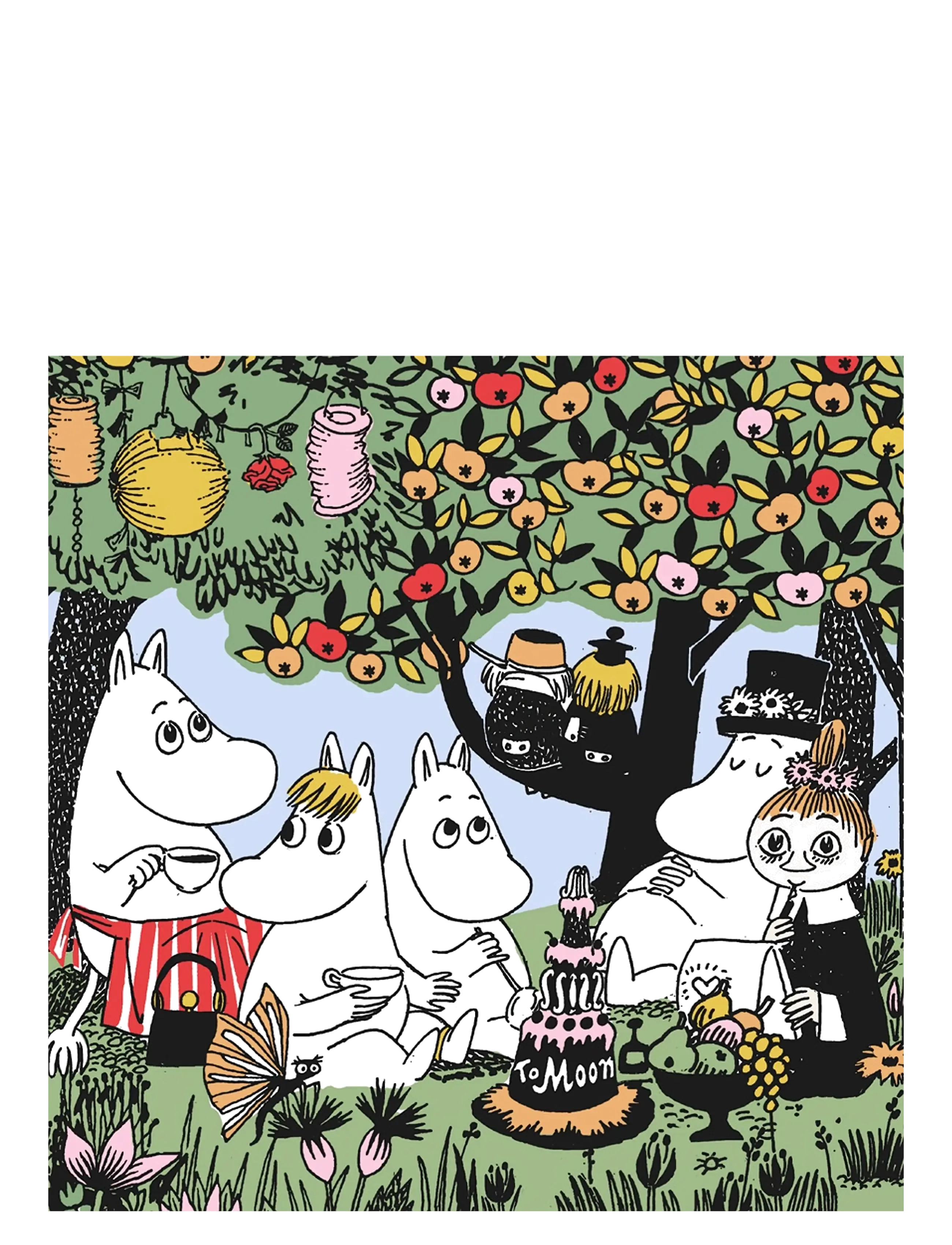 Moomin by Havi Moomin Napkin Partymuumi, 33X33 cm, Multi/patterned, Servietter > Papirservietter, Unisex