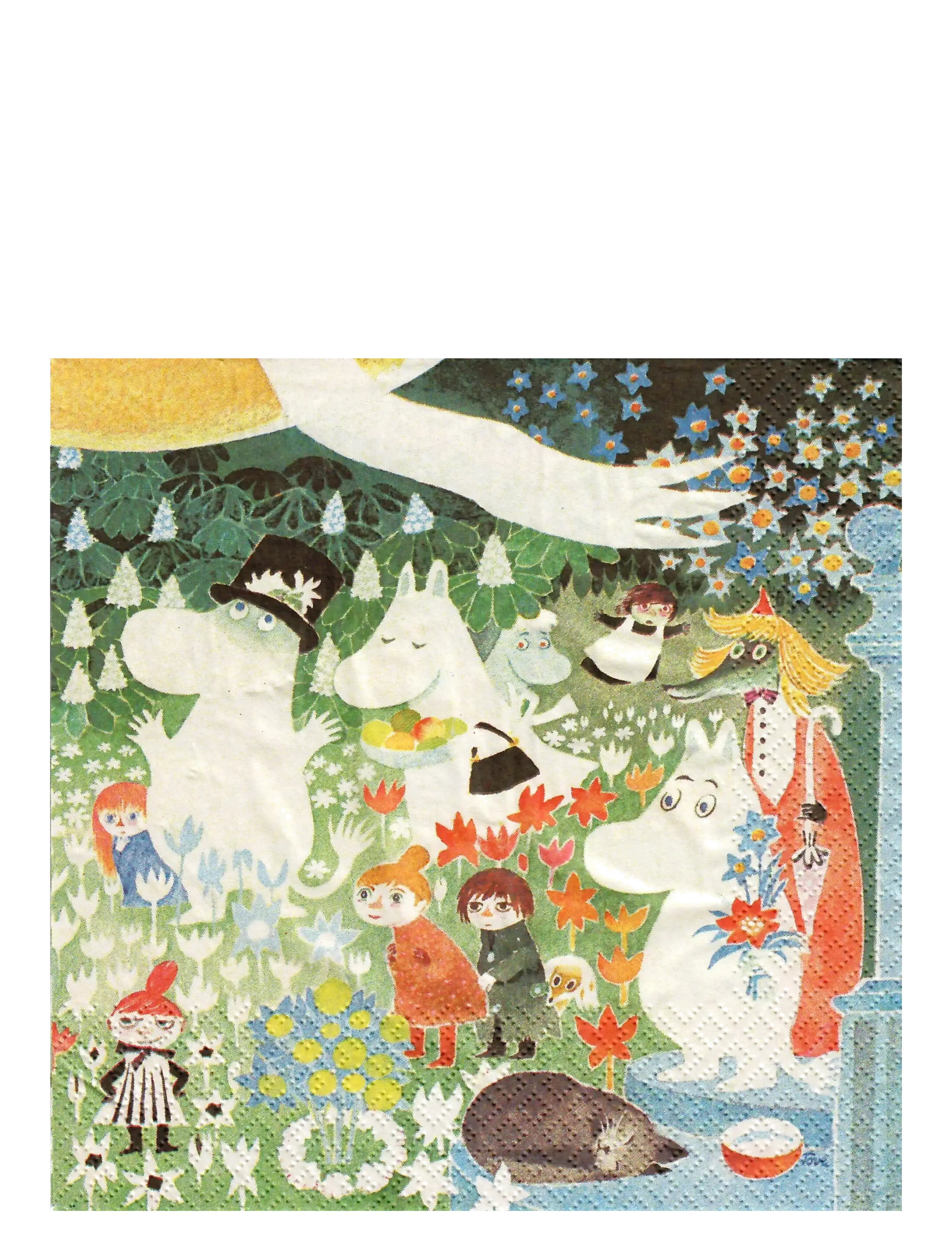 MOOMIN BY HAVI Moomin Serviette Muumit Niityllä Patterned - 33X33CM - Unisex