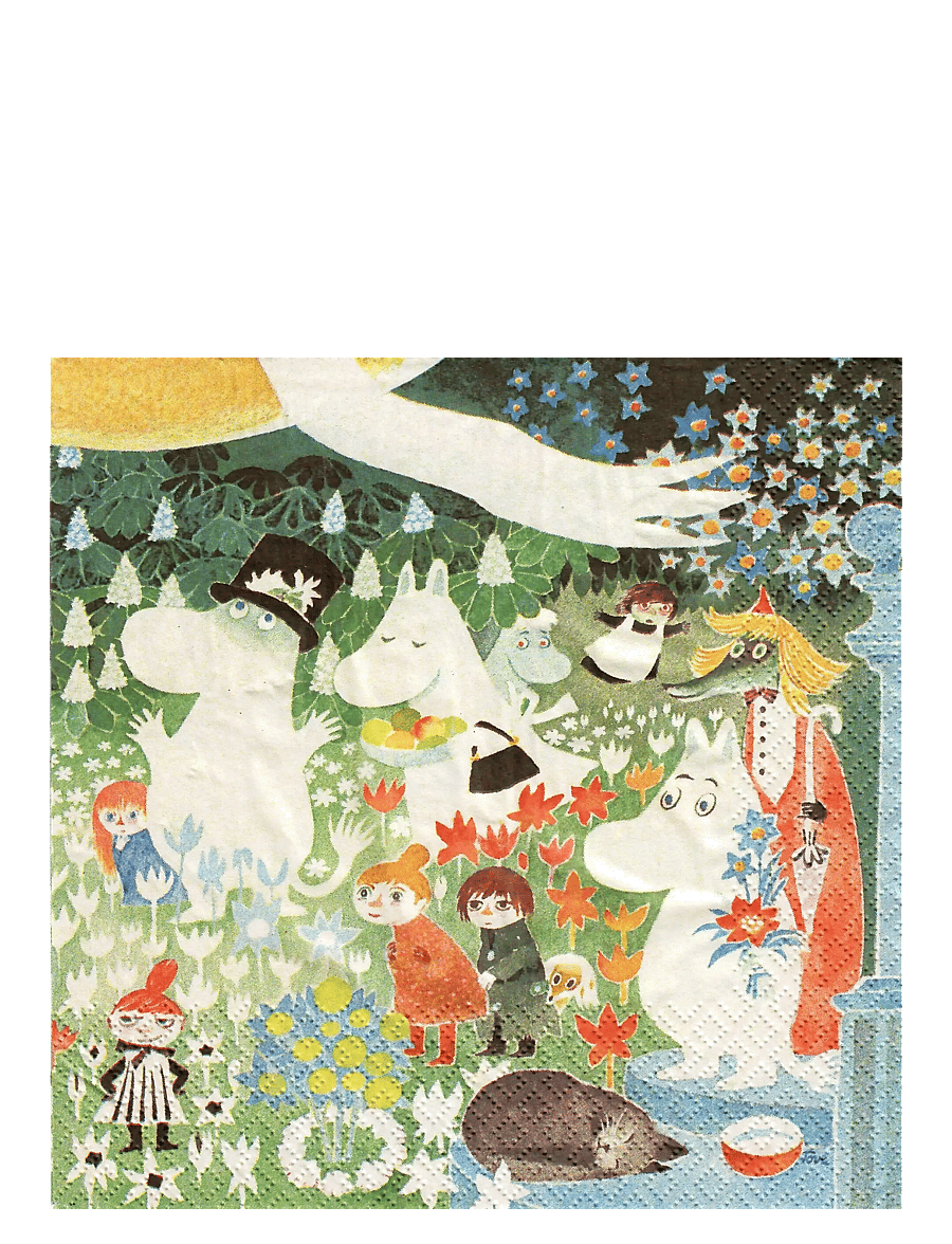 Moomin by Havi - Moomin napkin Muumit Niityllä - popierinės servetėlės - multicolor - 1