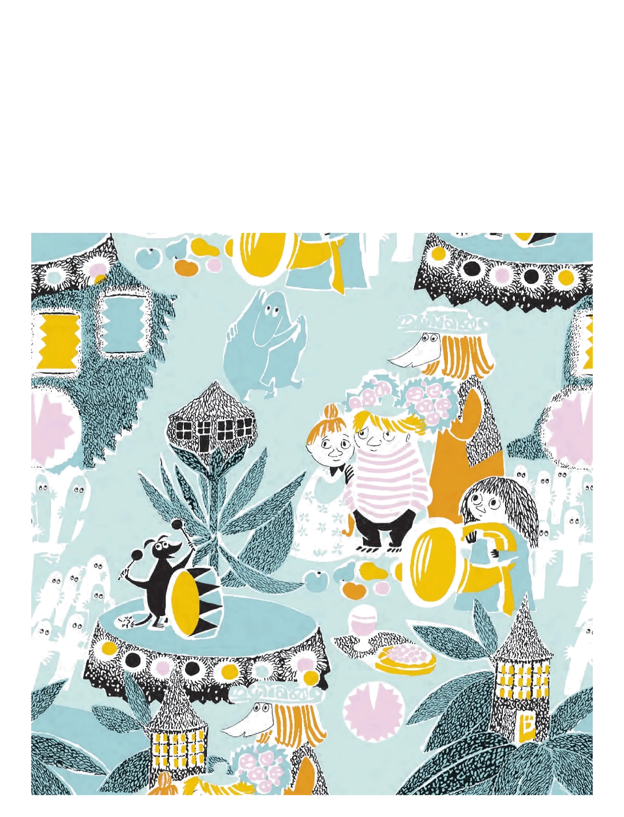 Moomin by Havi Moomin Napkin Satumuumi, 33X33 cm, Multi/patterned, Servietter > Papirservietter, Unisex