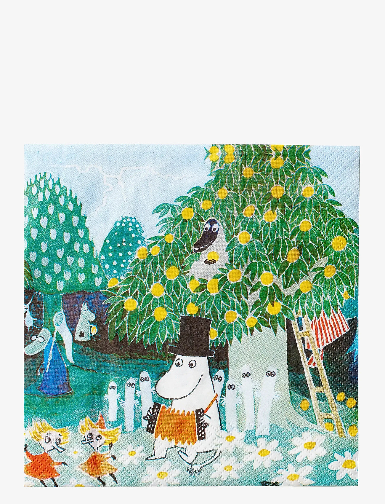 Moomin by Havi - Moomin napkin Magic Meadow - papirservietter - green - 0