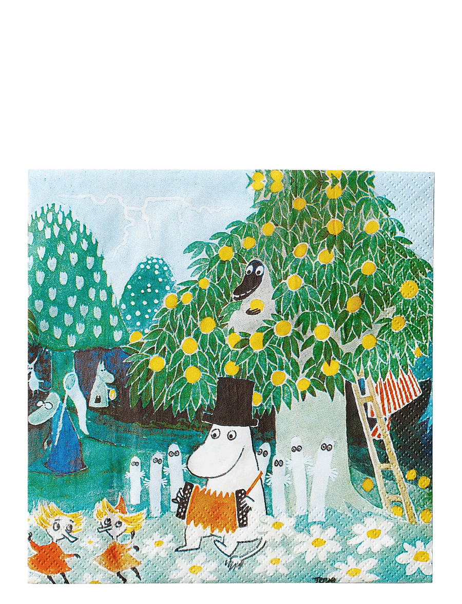 Moomin by Havi - Moomin napkin Magic Meadow - papierservietten - green - 0