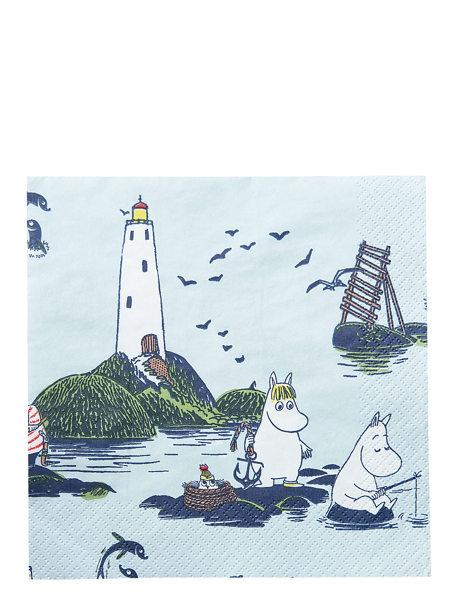 Moomin by Havi - Moomin napkin Muumit ja Meri - papīra salvetes - multicolor - 0