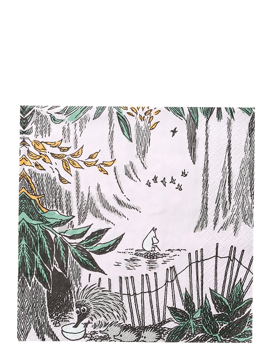 Moomin by Havi - Moomin napkin Kaipaus pink - popierinės servetėlės - pink - 1