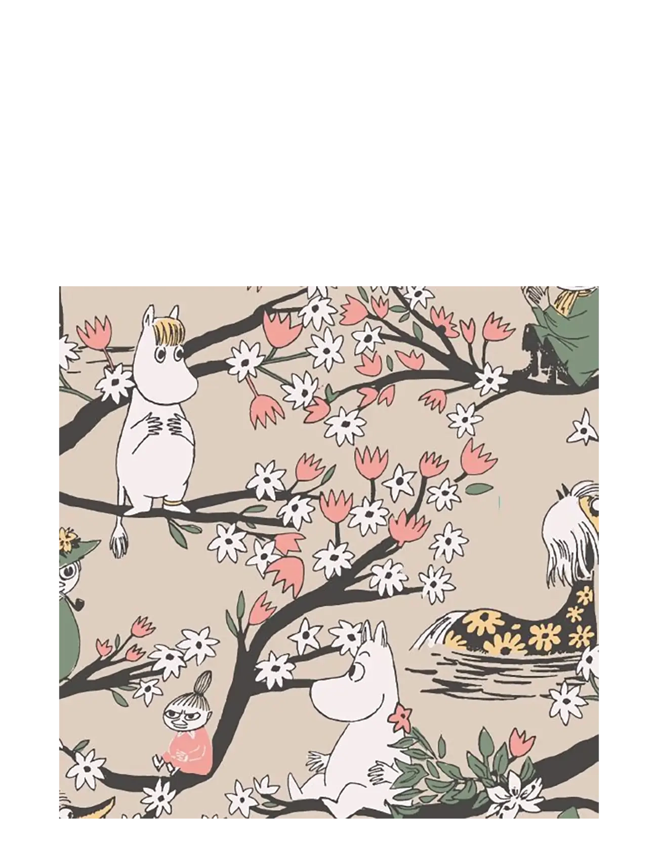 MOOMIN BY HAVI Moomin Serviette Moomin Falls In Love Beige - 33X33CM - Unisex