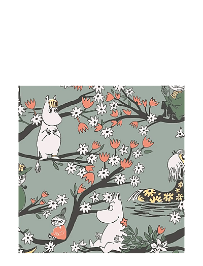 Moomin by Havi Moomin napkin Moomin Falls in Love - Astiat - GREEN / green