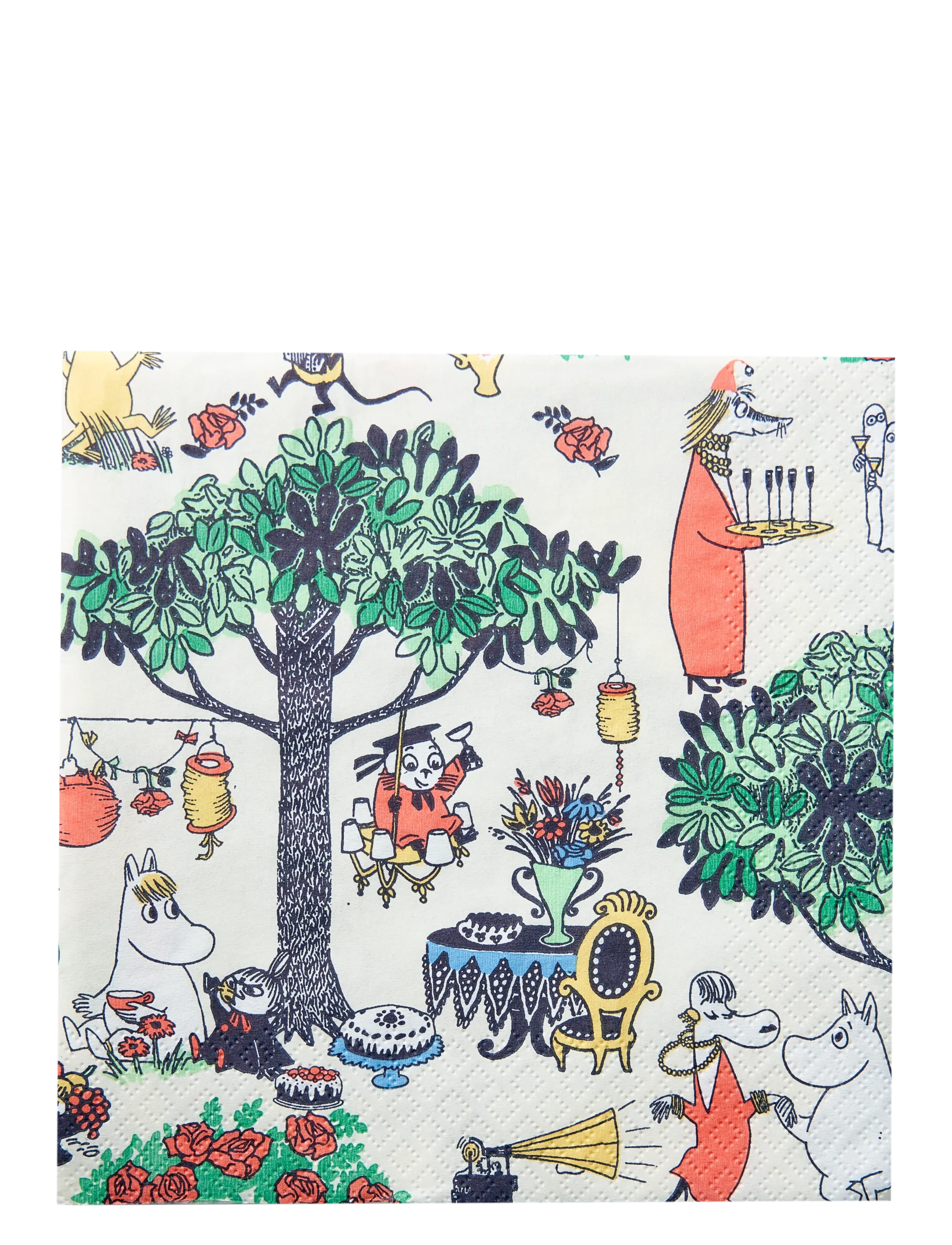 MOOMIN BY HAVI Moomin Serviette Puutarhakutsut Patterned - 33X33CM - Unisex