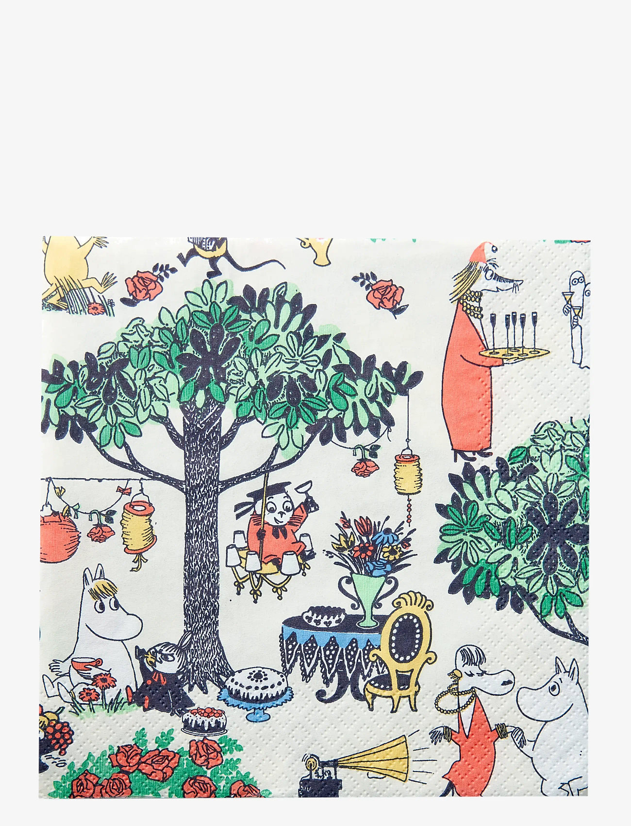 Moomin by Havi - Moomin napkin Puutarhakutsut - papirservietter - multicolor - 0