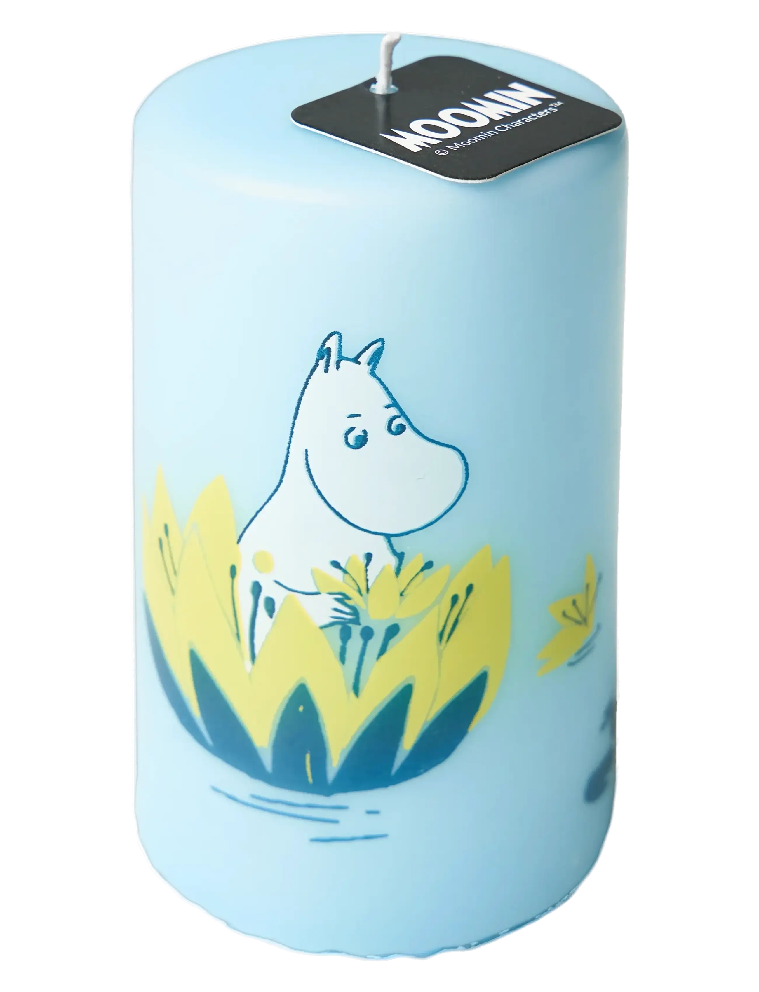 Moomin by Havi Pillar Candle Lumme, 7X12 cm, Candles, Blau - Block Homeware