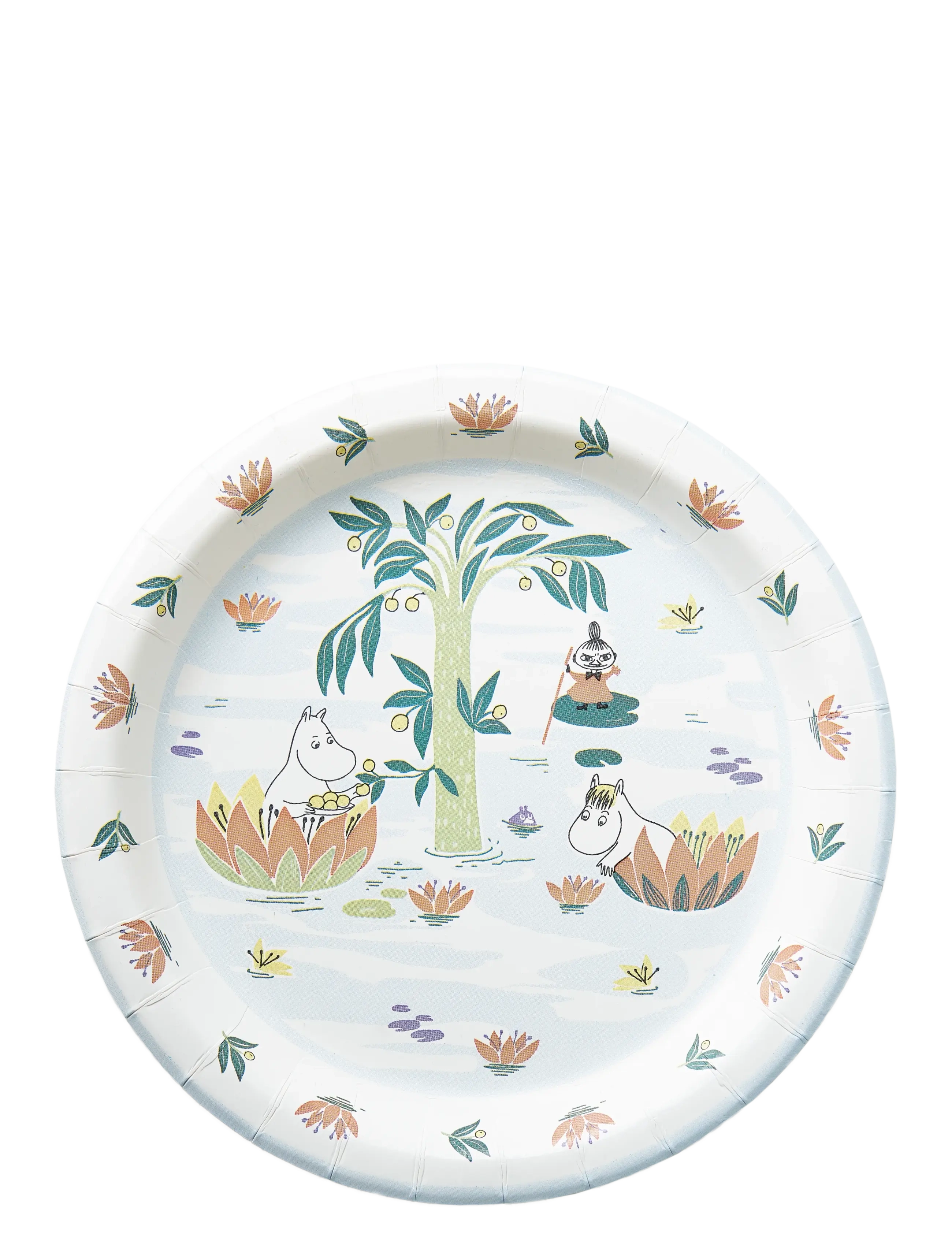 Moomin by Havi Moomin Lumme Paper Plate 10Pc 22cm, Ø 22 cm, Blue, Mugs, Mugs, Cutlery, Unisex