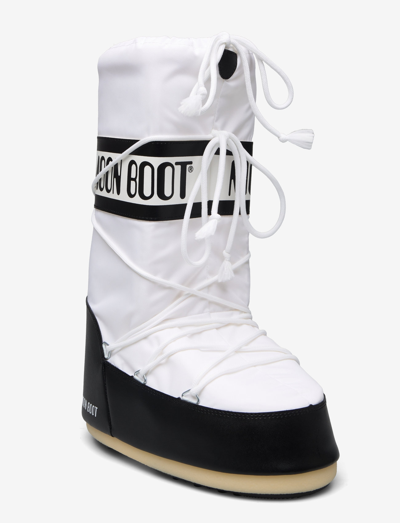 Moon Boot - MB ICON NYLON - black/white - 0