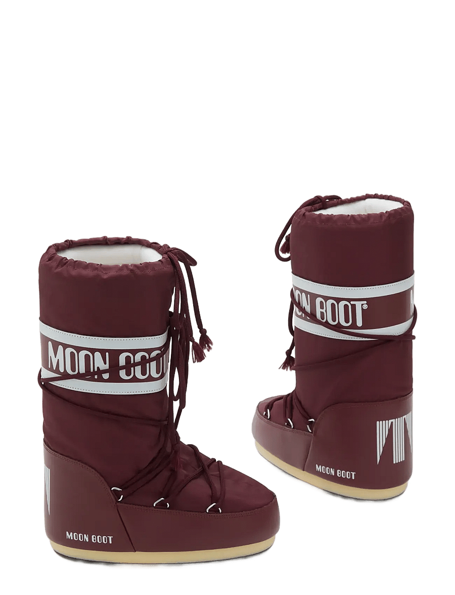 Moon Boot - MB ICON NYLON - vinterstøvler - burgundy - 2