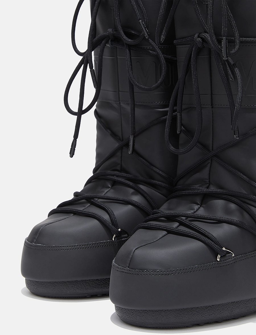 Moon Boot - MB ICON RUBBER - ziemas zābaki - black - 5