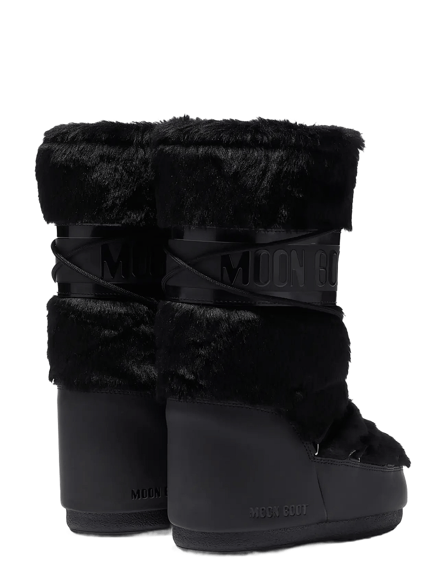 Moon Boot - MB ICON FAUX FUR - winterschuhe - black - 1