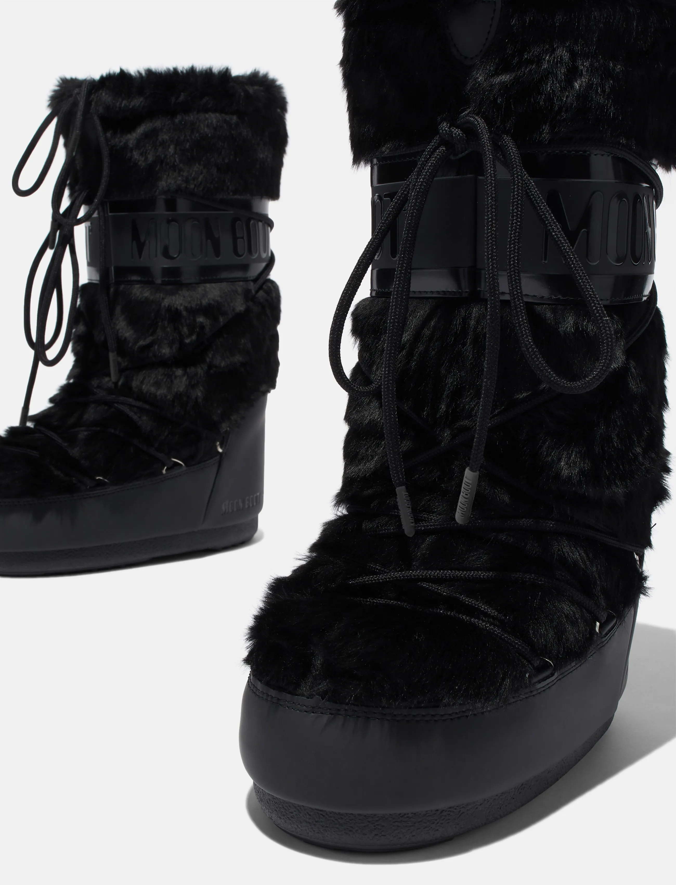 Moon Boot - MB ICON FAUX FUR - winterschuhe - black - 2