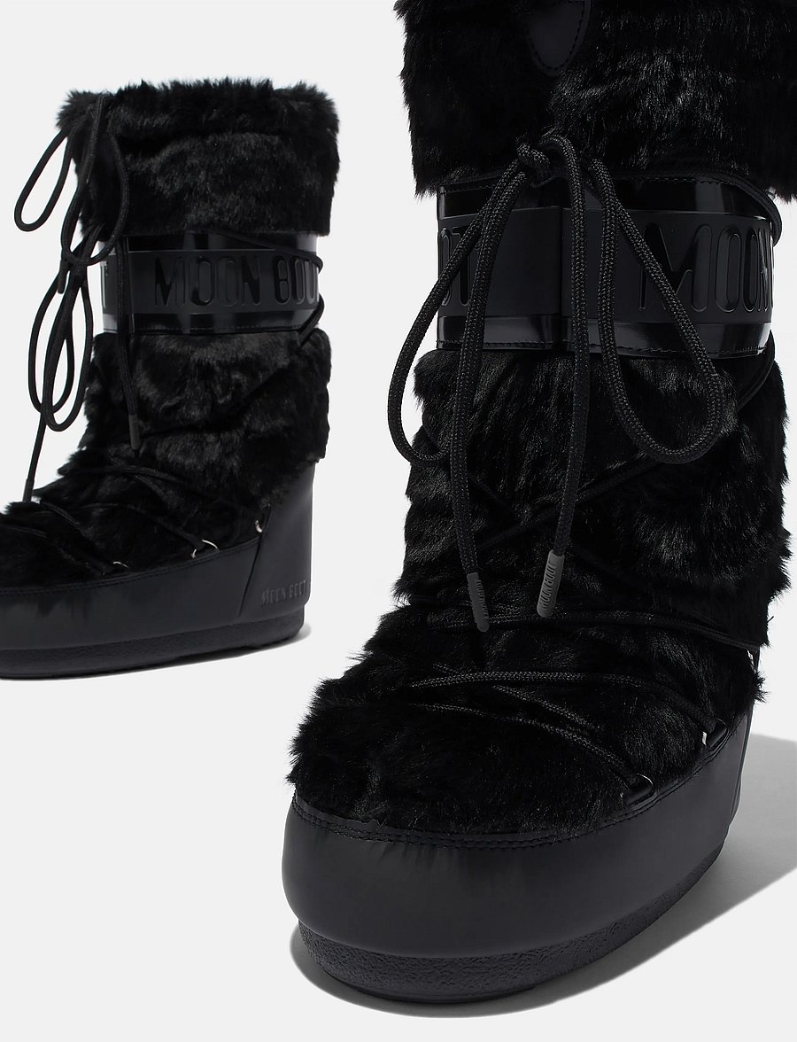 Moon Boot - MB ICON FAUX FUR - winterschuhe - black - 2