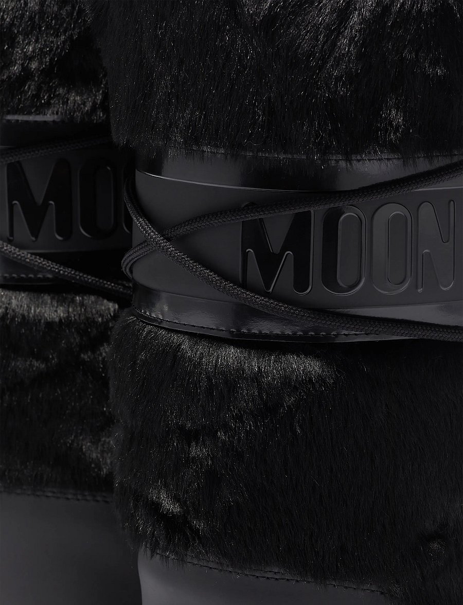 Moon Boot - MB ICON FAUX FUR - winterschuhe - black - 3