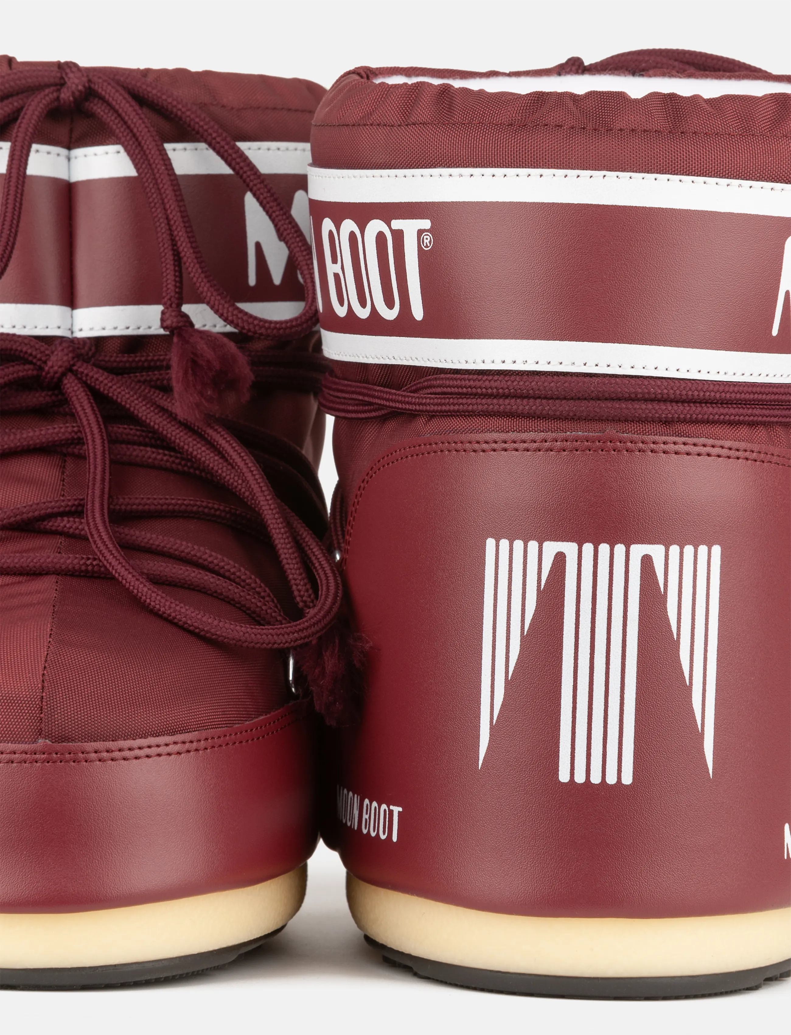 Moon Boot - MB ICON LOW NYLON - vinterstøvler - burgundy - 2