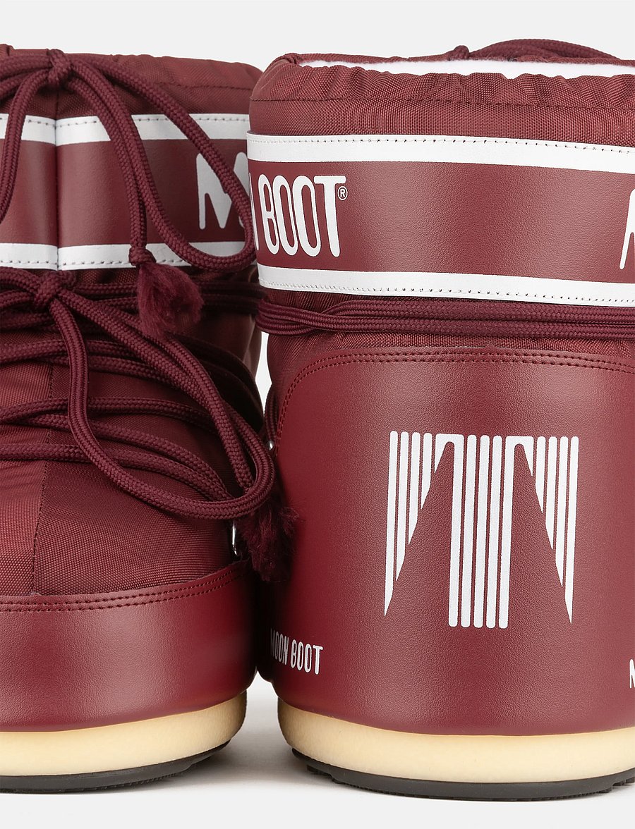 Moon Boot - MB ICON LOW NYLON - vinterstøvler - burgundy - 2