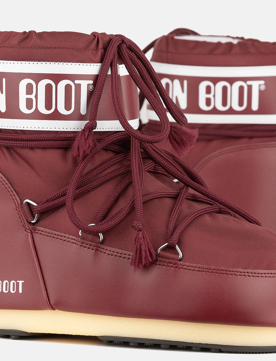 Moon Boot - MB ICON LOW NYLON - vinterstøvler - burgundy - 3
