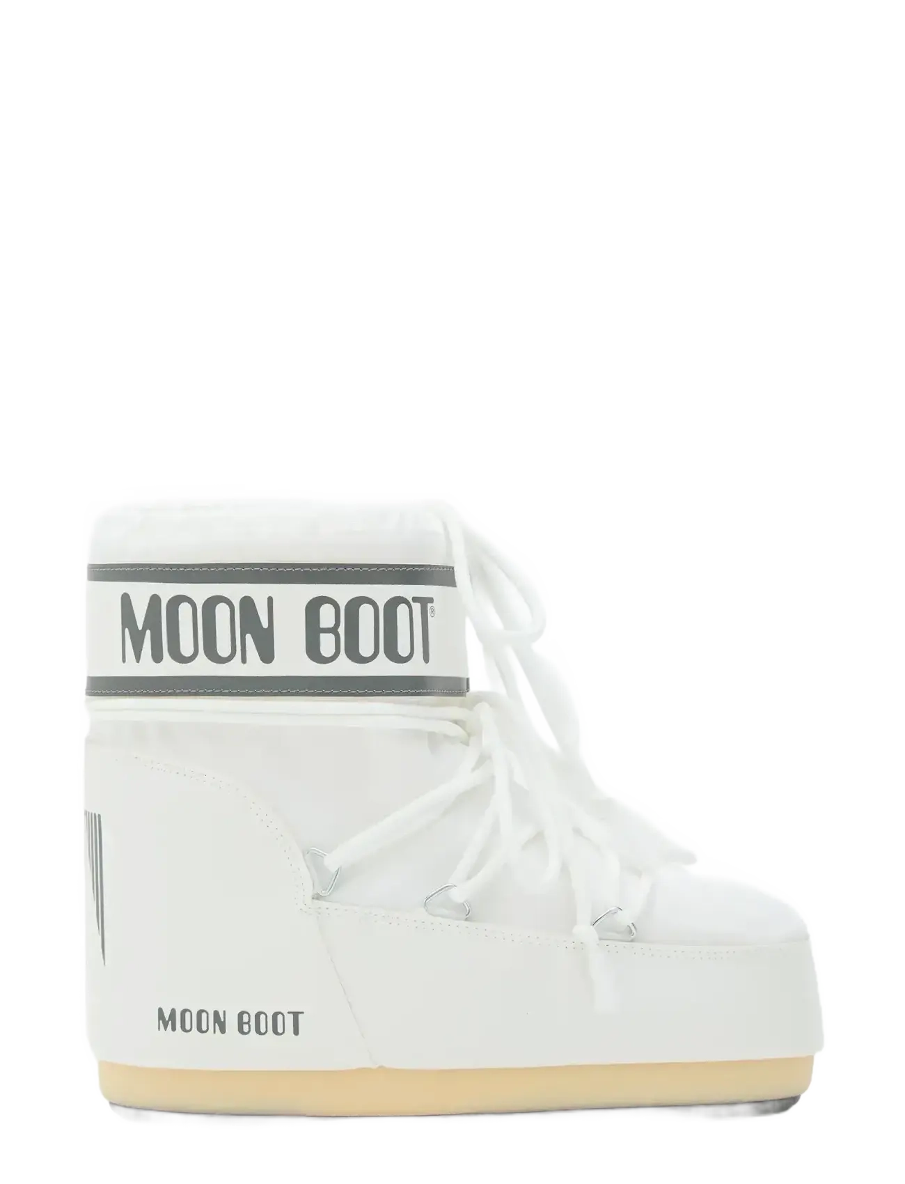 Moon Boot MB ICON LOW NYLON - Wintersport - WHITE MONO / white
