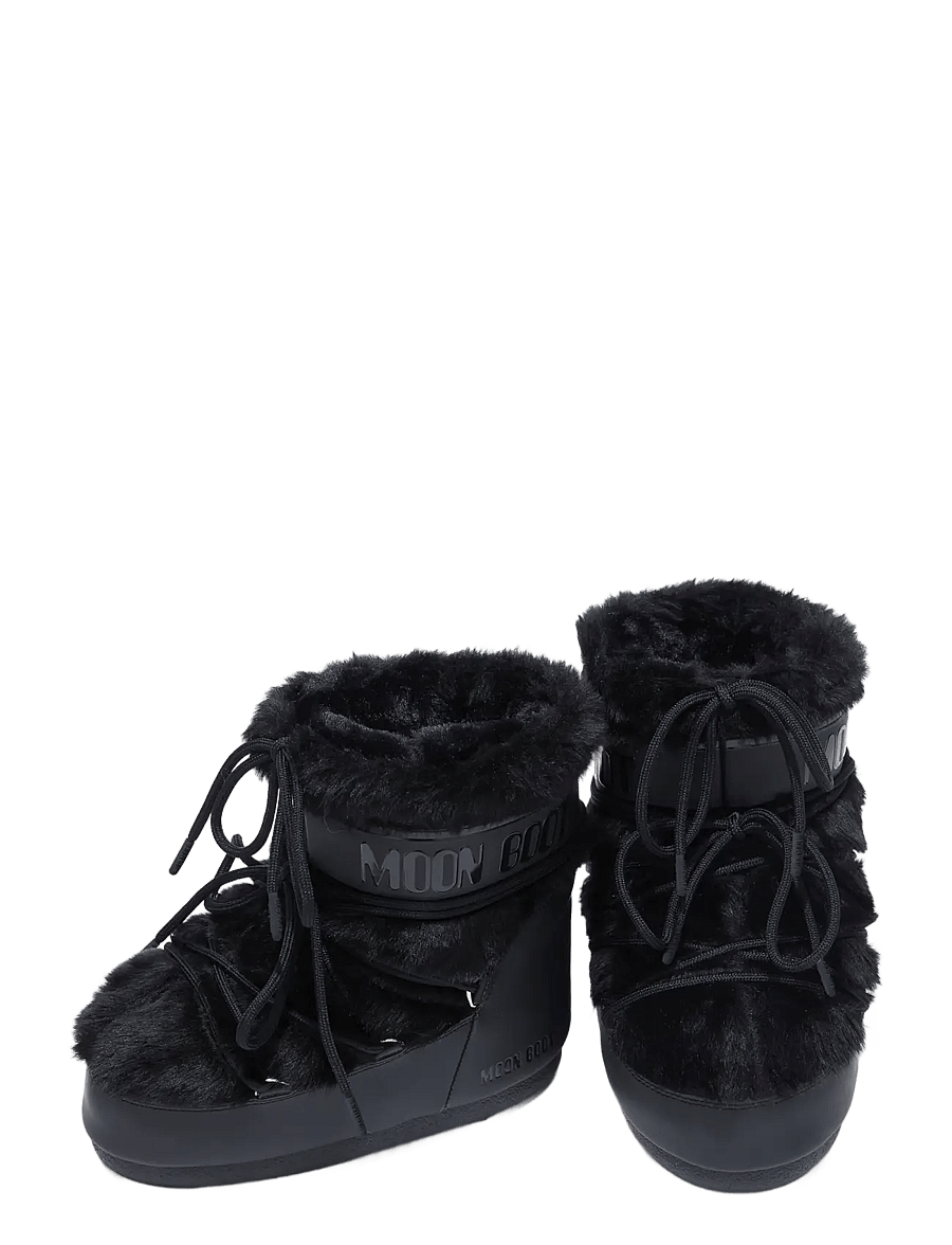 Moon Boot - MB ICON LOW FAUX FUR - black - 0