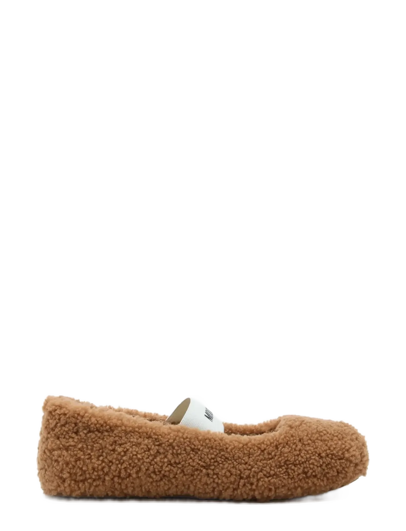 MB SHEARLING BALLERINA - COGNAC