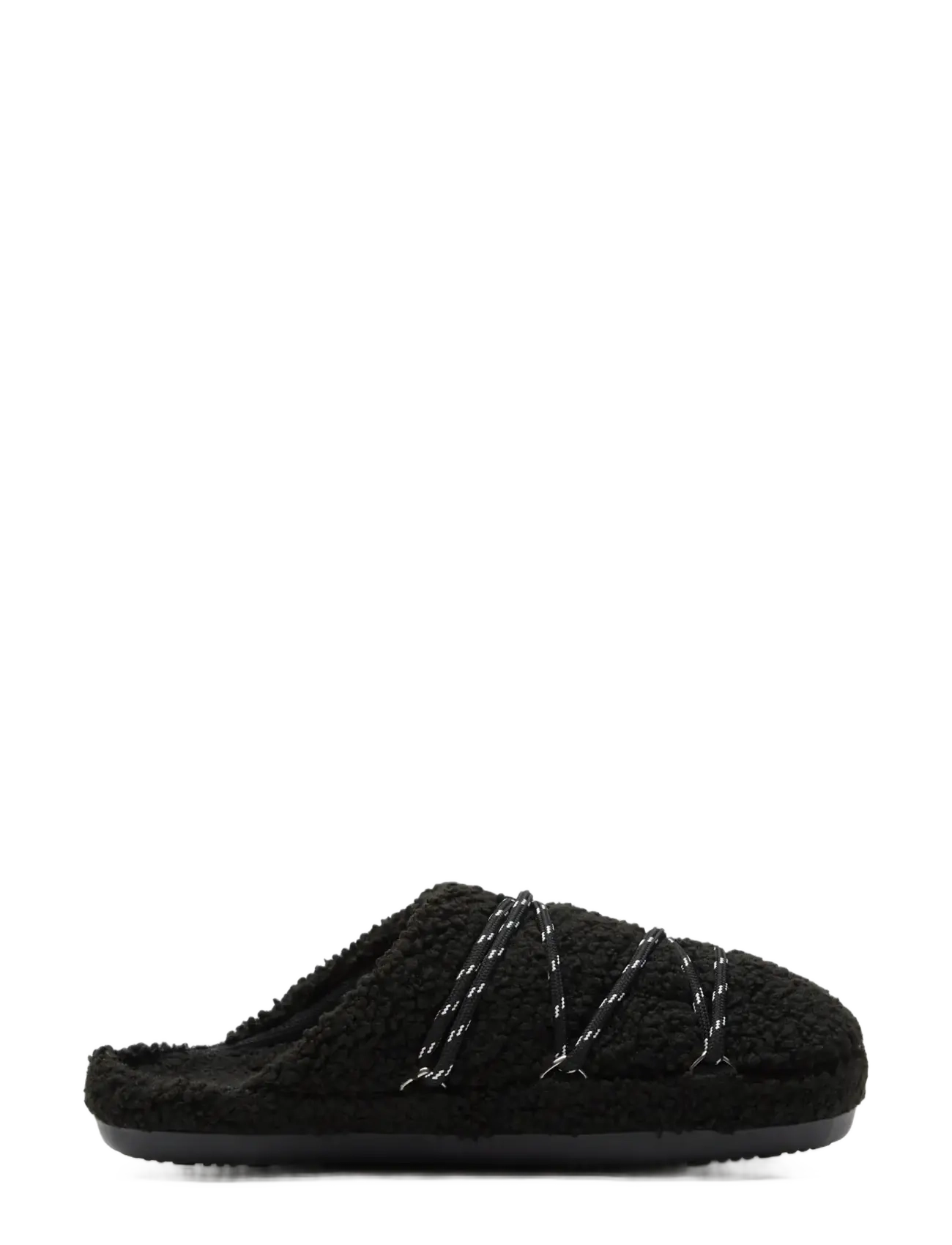 MB TEDDY SLIPPER - BLACK