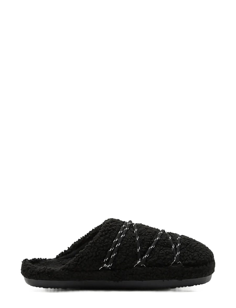 Moon Boot - MB TEDDY SLIPPER - alltags-style - black - 0