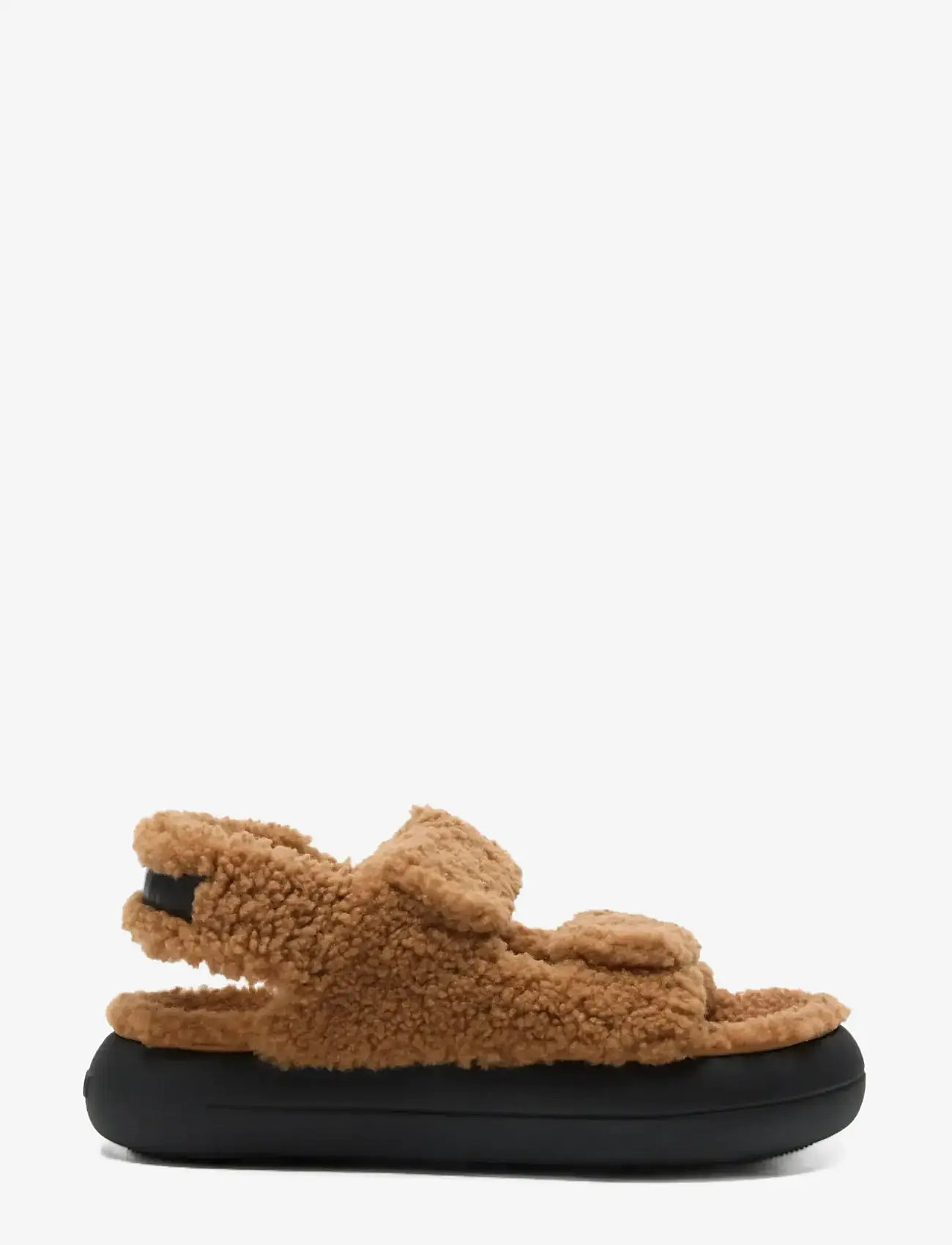 Moon Boot - MB SHEARLING SANDAL - flade sandaler - cognac - 0