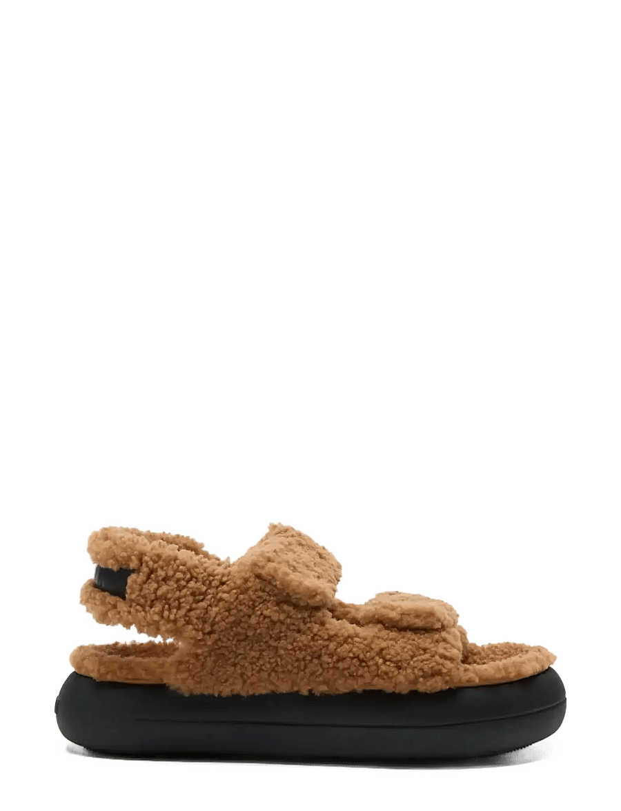 Moon Boot - MB SHEARLING SANDAL - madalad sandaalid - cognac - 0