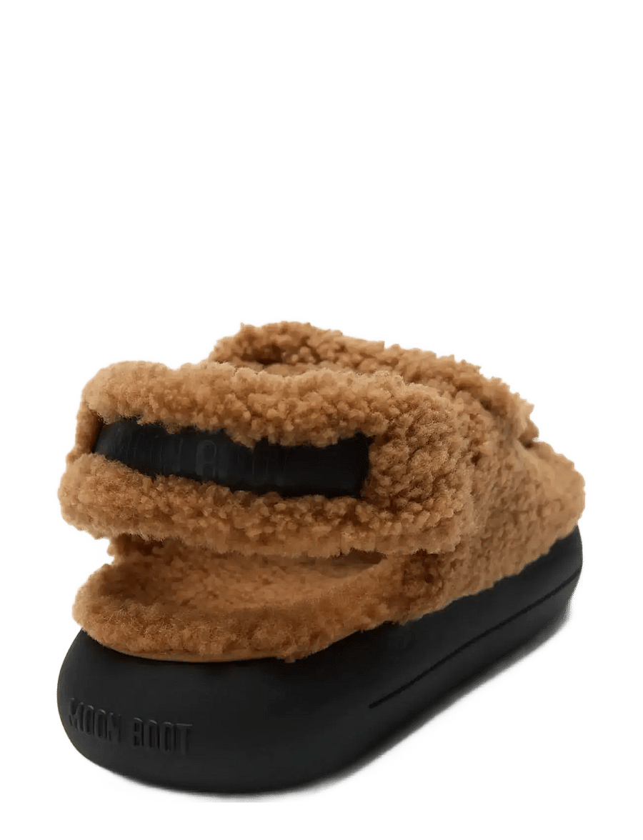 Moon Boot - MB SHEARLING SANDAL - madalad sandaalid - cognac - 2