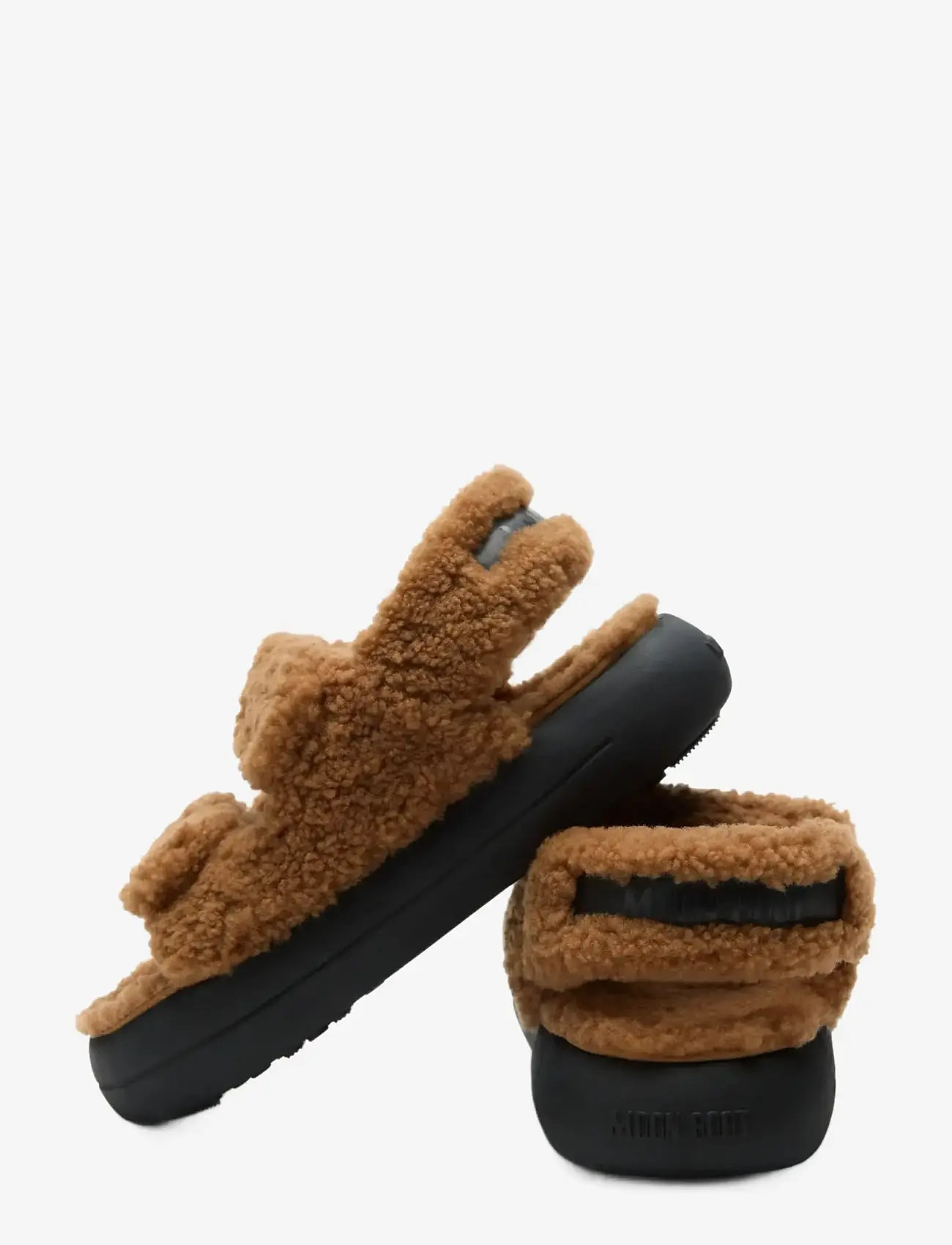 Moon Boot - MB SHEARLING SANDAL - flade sandaler - cognac - 3