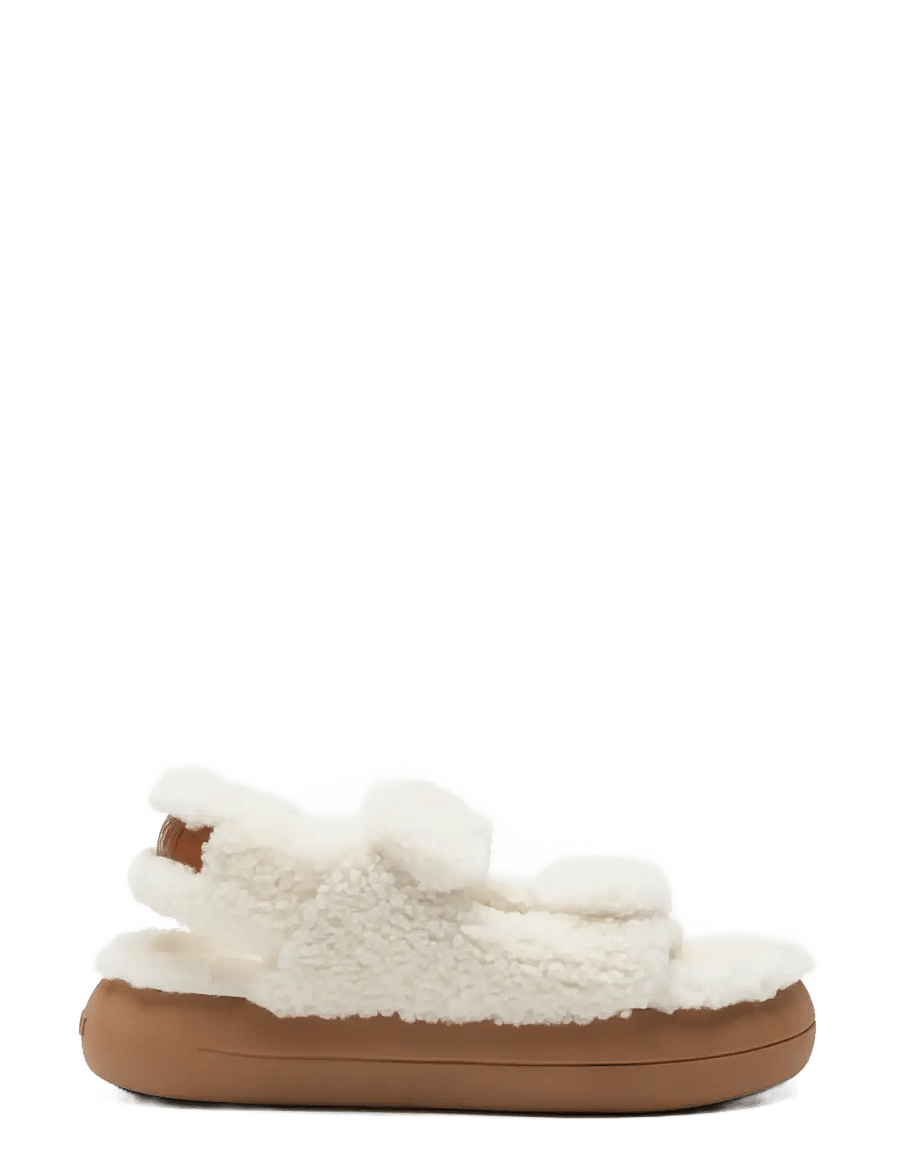 Moon Boot - MB SHEARLING SANDAL - flade sandaler - ice - 0