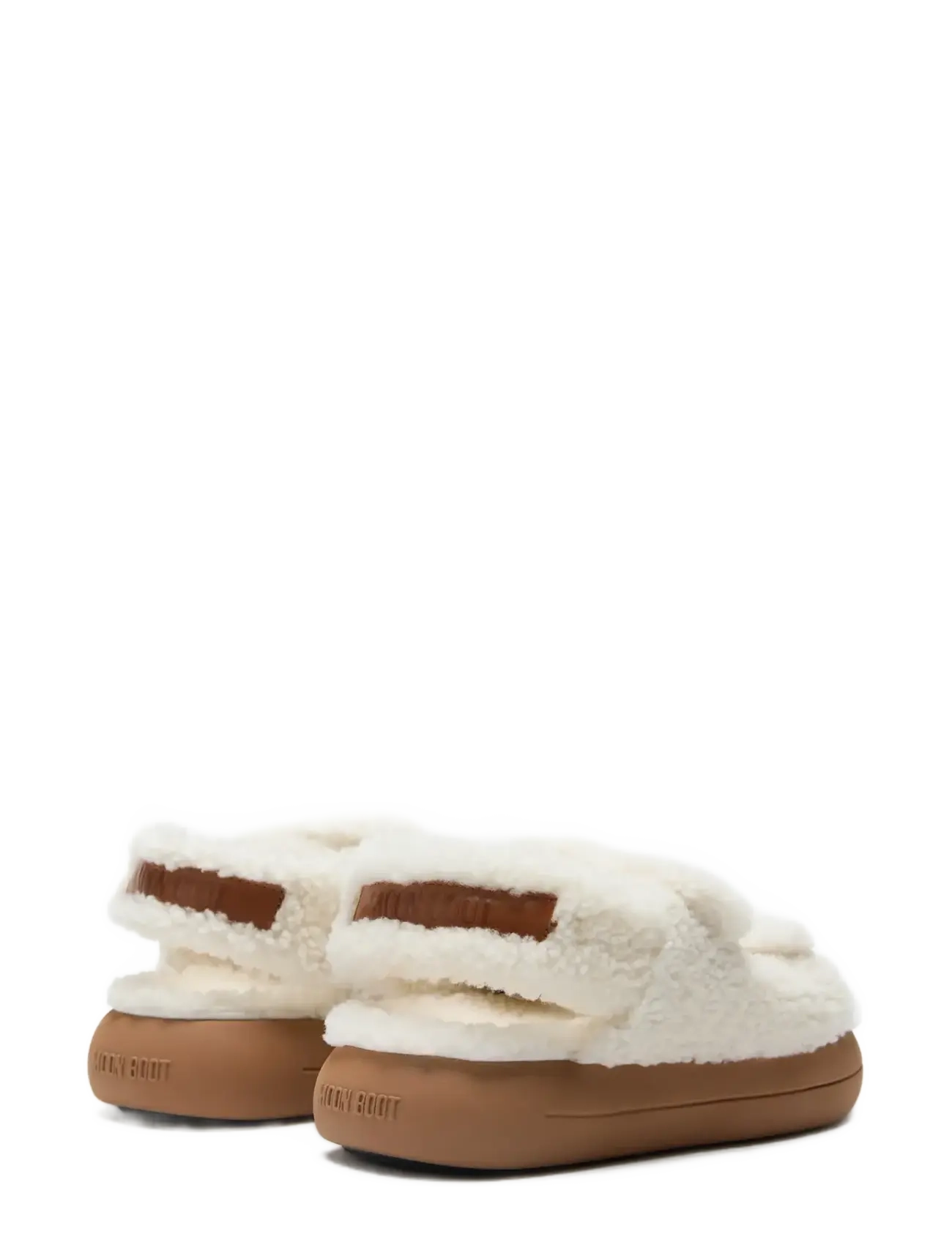 Moon Boot - MB SHEARLING SANDAL - platta sandaler - ice - 1