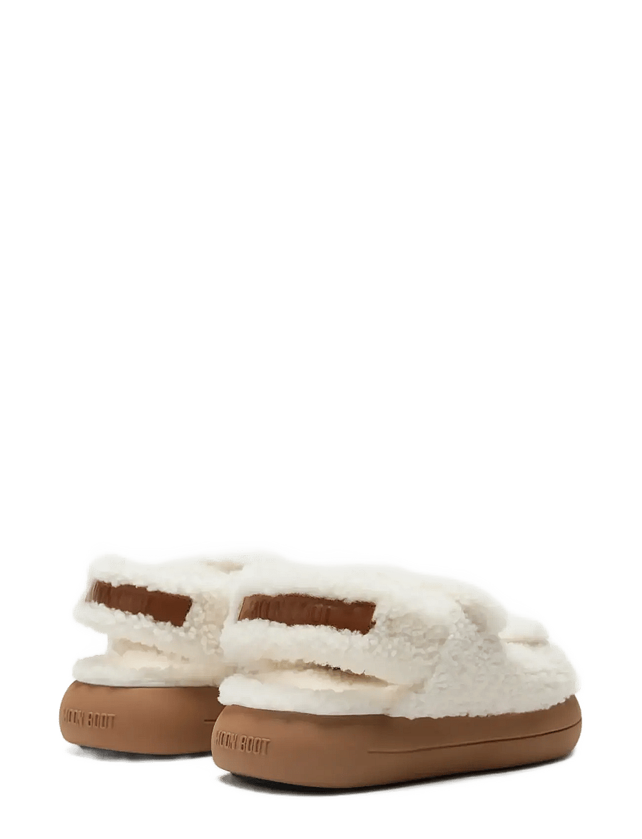 Moon Boot - MB SHEARLING SANDAL - flade sandaler - ice - 1