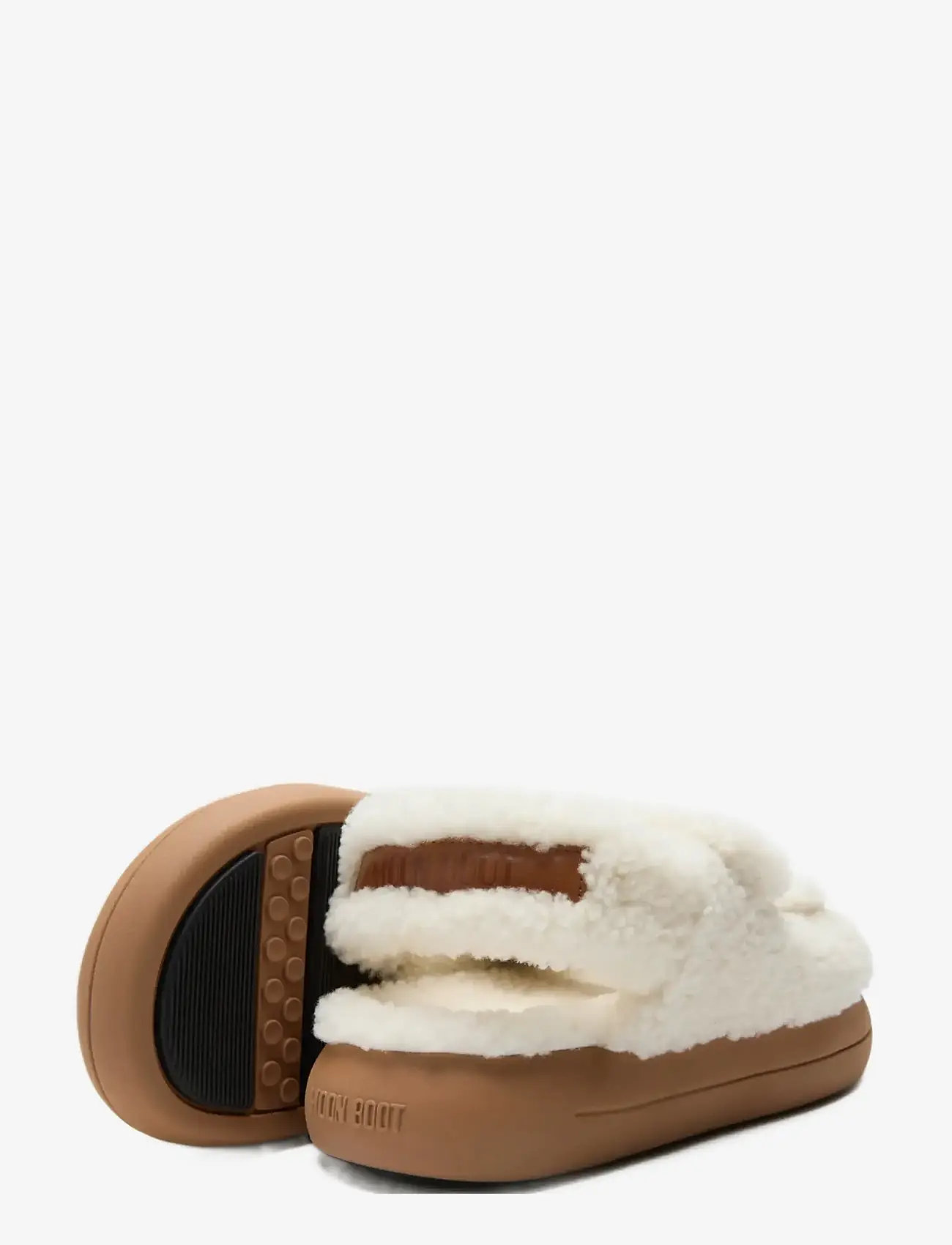 Moon Boot - MB SHEARLING SANDAL - kontsata sandaalid - ice - 2