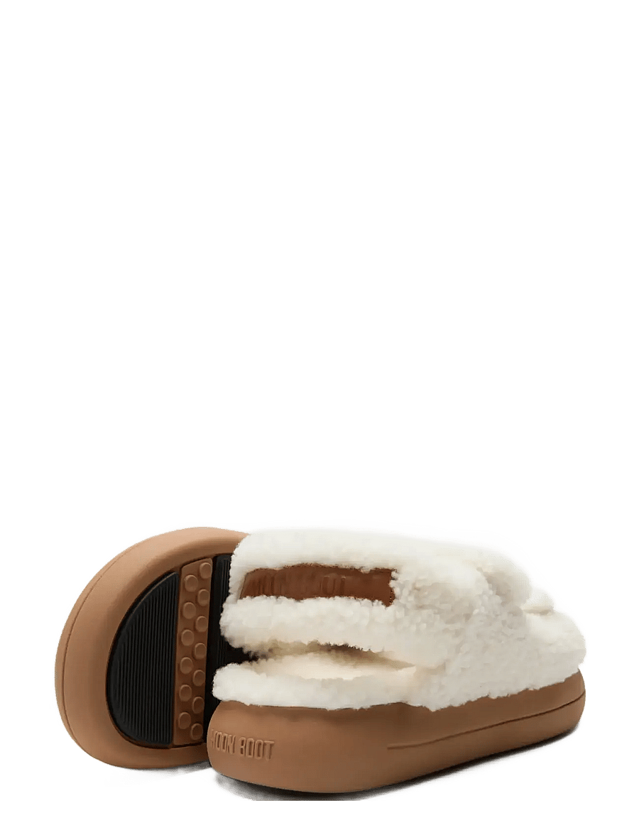 Moon Boot - MB SHEARLING SANDAL - flade sandaler - ice - 2