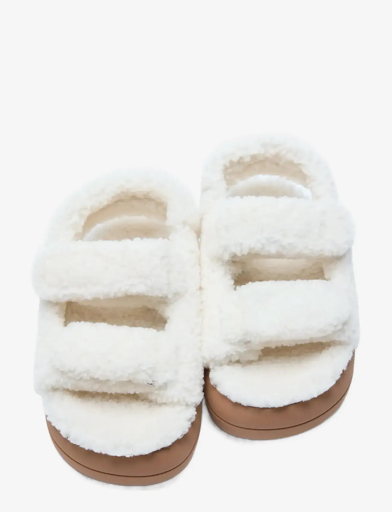 Moon Boot - MB SHEARLING SANDAL - kontsata sandaalid - ice - 3