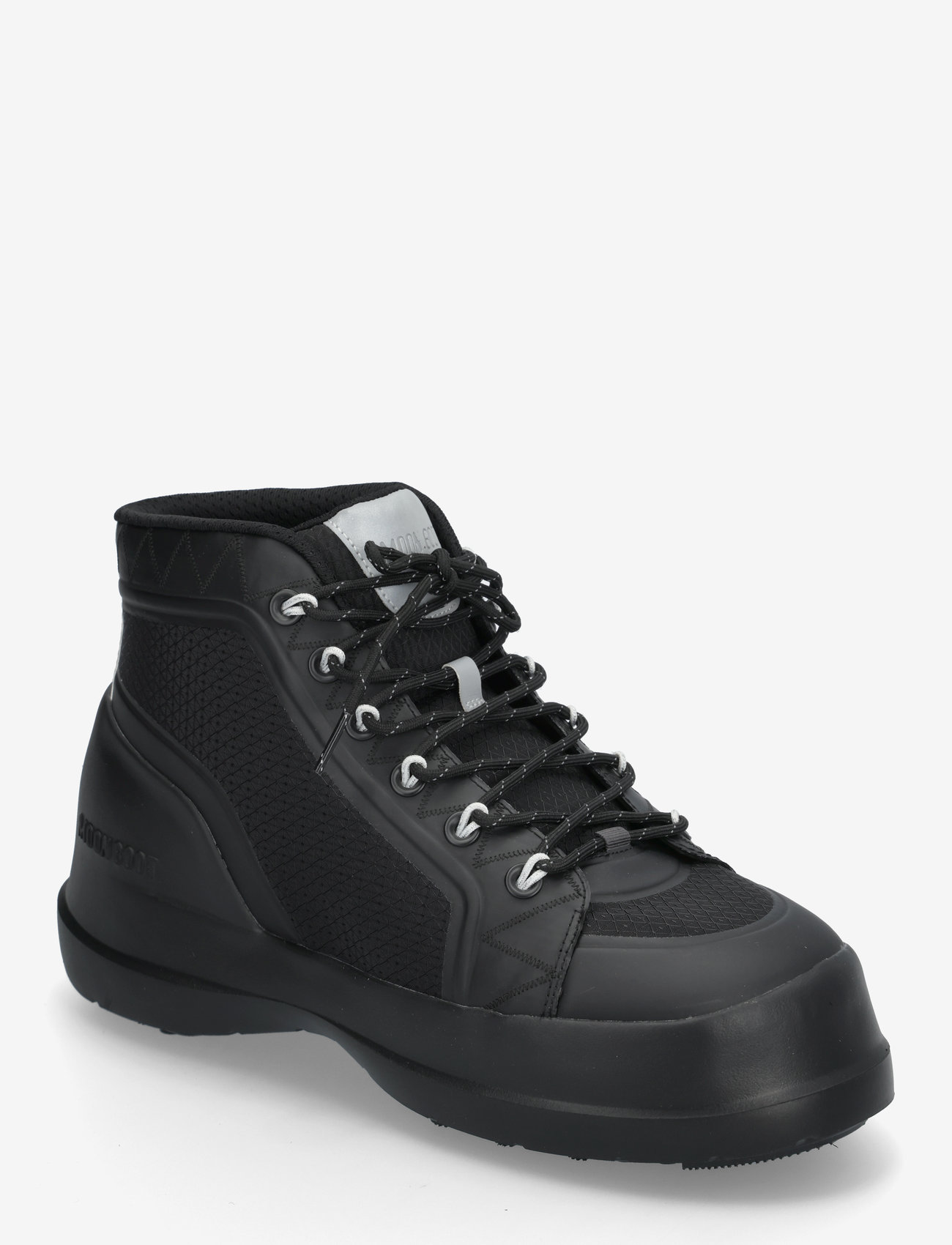Moon Boot - MB LUNA TREK MID NYLON - støvler med snøre - black - 0