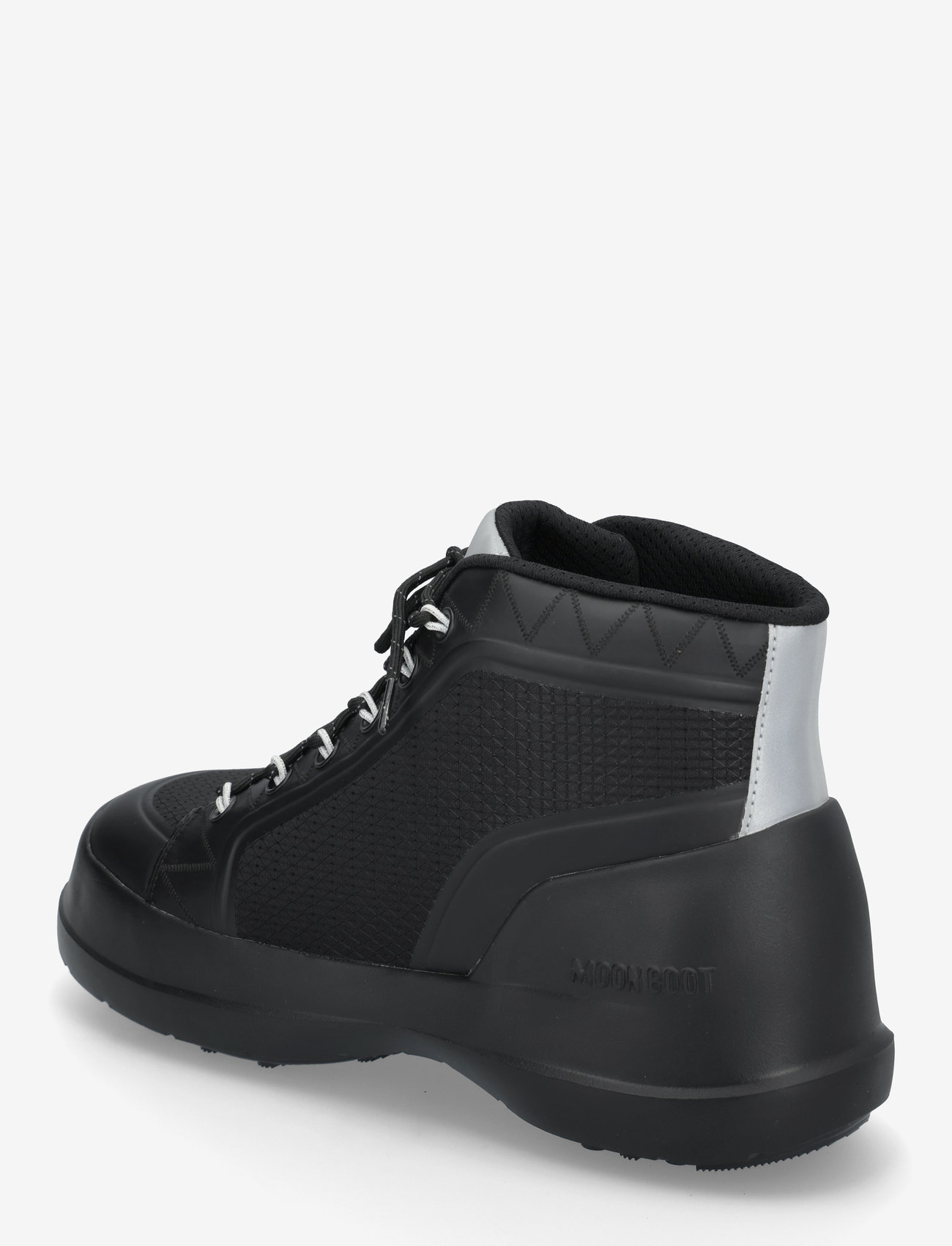 Moon Boot - MB LUNA TREK MID NYLON - støvler med snøre - black - 2