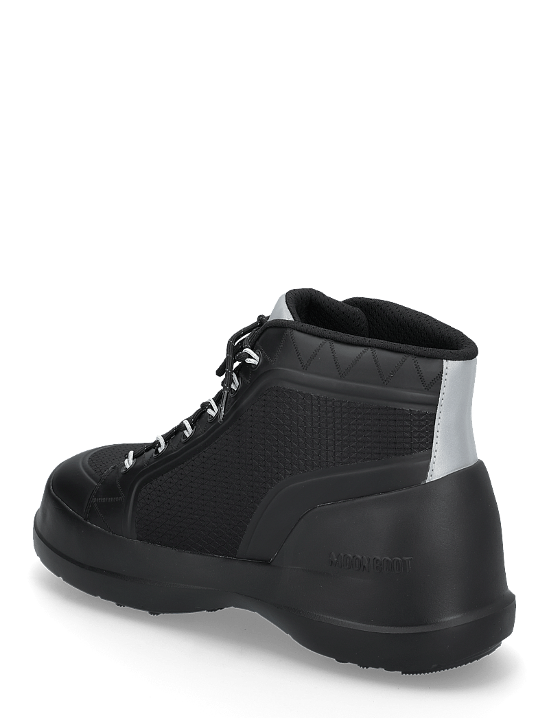 Moon Boot - MB LUNA TREK MID NYLON - støvler med snøre - black - 2