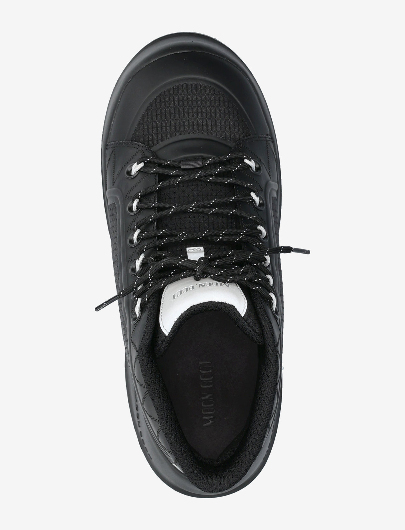 Moon Boot - MB LUNA TREK MID NYLON - støvler med snøre - black - 3